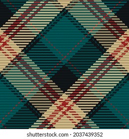 Patrón sin foco de platija escocesa. Fondo repetible con textura de tela de comprobación. Fondo vectorial plano de la impresión textil rayada.