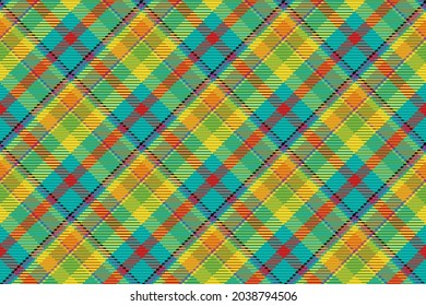 Patrón sin foco de platija escocesa. Fondo repetible con textura de tela de comprobación. Fondo vectorial plano de la impresión textil rayada.