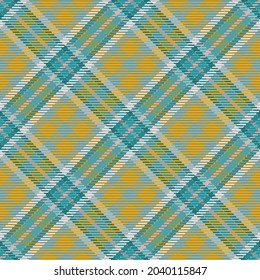 Patrón sin foco de platija escocesa. Fondo repetible con textura de tela de comprobación. Fondo vectorial plano de la impresión textil rayada.