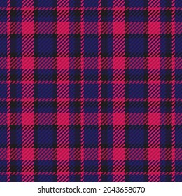 Seamless pattern of scottish tartan plaid. Repeatable background with check fabric texture. Flat vector backdrop of striped textile print.