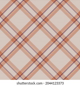 Seamless pattern of scottish tartan plaid. Repeatable background with check fabric texture. Flat vector backdrop of striped textile print.