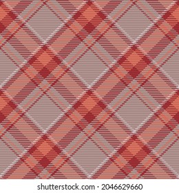 Seamless pattern of scottish tartan plaid. Repeatable background with check fabric texture. Flat vector backdrop of striped textile print.