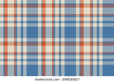 Seamless pattern of scottish tartan plaid. Repeatable background with check fabric texture. Flat vector backdrop of striped textile print.