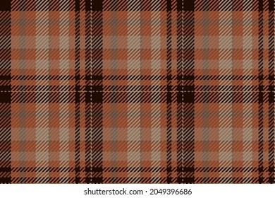 Seamless pattern of scottish tartan plaid. Repeatable background with check fabric texture. Flat vector backdrop of striped textile print.