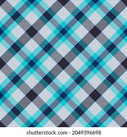 Seamless pattern of scottish tartan plaid. Repeatable background with check fabric texture. Flat vector backdrop of striped textile print.