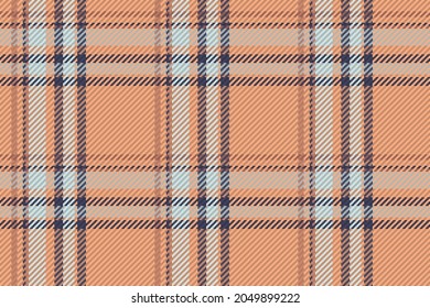 Seamless pattern of scottish tartan plaid. Repeatable background with check fabric texture. Flat vector backdrop of striped textile print.