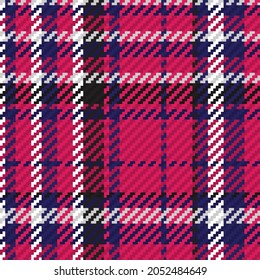 Seamless pattern of scottish tartan plaid. Repeatable background with check fabric texture. Flat vector backdrop of striped textile print.