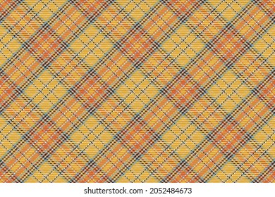Seamless pattern of scottish tartan plaid. Repeatable background with check fabric texture. Flat vector backdrop of striped textile print.