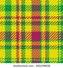 Seamless pattern of scottish tartan plaid. Repeatable background with check fabric texture. Flat vector backdrop of striped textile print.