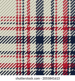 Seamless pattern of scottish tartan plaid. Repeatable background with check fabric texture. Flat vector backdrop of striped textile print.