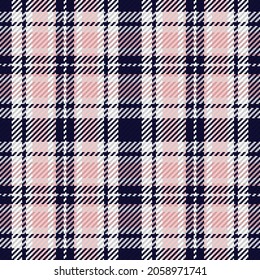 Seamless pattern of scottish tartan plaid. Repeatable background with check fabric texture. Flat vector backdrop of striped textile print.