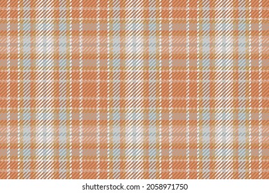 Seamless pattern of scottish tartan plaid. Repeatable background with check fabric texture. Flat vector backdrop of striped textile print.