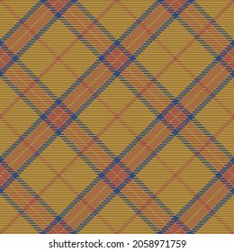 Seamless pattern of scottish tartan plaid. Repeatable background with check fabric texture. Flat vector backdrop of striped textile print.