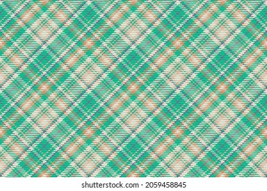 Patrón sin foco de platija escocesa. Fondo repetible con textura de tela de comprobación. Fondo vectorial plano de la impresión textil rayada.
