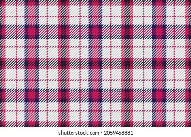 Seamless pattern of scottish tartan plaid. Repeatable background with check fabric texture. Flat vector backdrop of striped textile print.