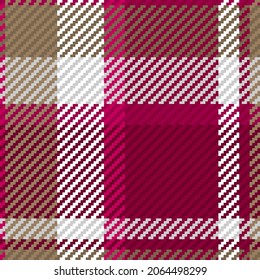 Seamless pattern of scottish tartan plaid. Repeatable background with check fabric texture. Flat vector backdrop of striped textile print.