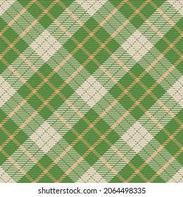 Nahtloses Muster von schottischem Tartan Plaid. Wiederholbarer Hintergrund mit Textur des Textes. Flacher Vektorhintergrund des gestreiften Stoffdrucks.