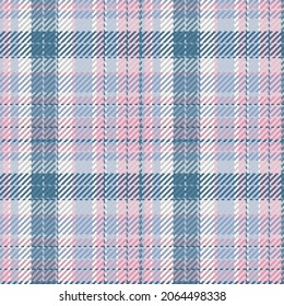 Seamless pattern of scottish tartan plaid. Repeatable background with check fabric texture. Flat vector backdrop of striped textile print.
