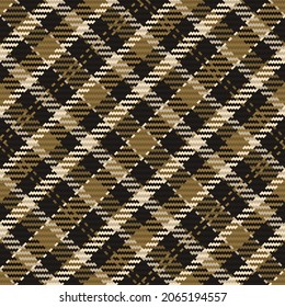Nahtloses Muster von schottischem Tartan Plaid. Wiederholbarer Hintergrund mit Textur des Textes. Flacher Vektorhintergrund des gestreiften Stoffdrucks.