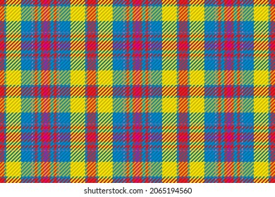 Patrón sin foco de platija escocesa. Fondo repetible con textura de tela de comprobación. Fondo vectorial plano de la impresión textil rayada.