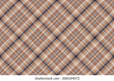 Seamless Pattern Of Scottish Tartan Plaid. Repeatable Background With Check Fabric Texture. Flat Vector Backdrop Of Striped Textile Print.