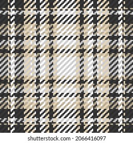 Patrón sin foco de platija escocesa. Fondo repetible con textura de tela de comprobación. Fondo vectorial plano de la impresión textil rayada.