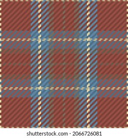 Seamless pattern of scottish tartan plaid. Repeatable background with check fabric texture. Flat vector backdrop of striped textile print.