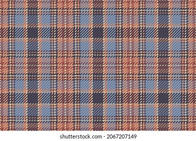 Seamless pattern of scottish tartan plaid. Repeatable background with check fabric texture. Flat vector backdrop of striped textile print.