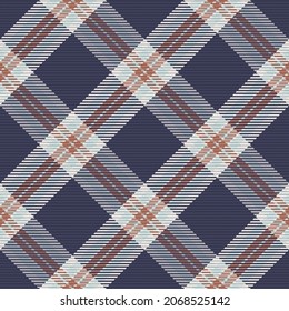Seamless pattern of scottish tartan plaid. Repeatable background with check fabric texture. Flat vector backdrop of striped textile print.