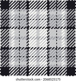 Seamless pattern of scottish tartan plaid. Repeatable background with check fabric texture. Flat vector backdrop of striped textile print.