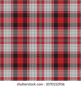 Seamless pattern of scottish tartan plaid. Repeatable background with check fabric texture. Flat vector backdrop of striped textile print.