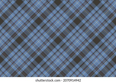 Seamless pattern of scottish tartan plaid. Repeatable background with check fabric texture. Flat vector backdrop of striped textile print.
