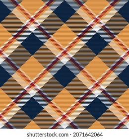 Patrón sin foco de platija escocesa. Fondo repetible con textura de tela de comprobación. Fondo vectorial plano de la impresión textil rayada.