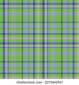 Nahtloses Muster von schottischem Tartan Plaid. Wiederholbarer Hintergrund mit Textur des Textes. Flacher Vektorhintergrund des gestreiften Stoffdrucks.