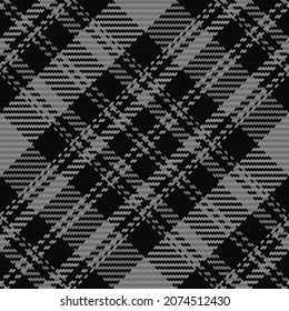 Seamless pattern of scottish tartan plaid. Repeatable background with check fabric texture. Flat vector backdrop of striped textile print.