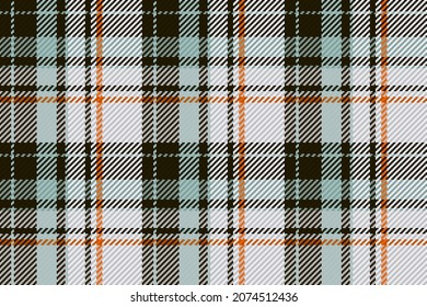 Seamless pattern of scottish tartan plaid. Repeatable background with check fabric texture. Flat vector backdrop of striped textile print.