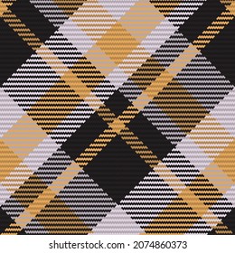 Seamless pattern of scottish tartan plaid. Repeatable background with check fabric texture. Flat vector backdrop of striped textile print.