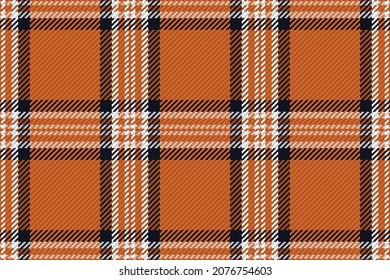 Seamless pattern of scottish tartan plaid. Repeatable background with check fabric texture. Flat vector backdrop of striped textile print.