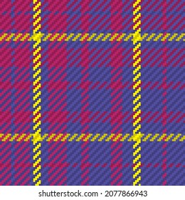 Patrón sin foco de platija escocesa. Fondo repetible con textura de tela de comprobación. Fondo vectorial plano de la impresión textil rayada.