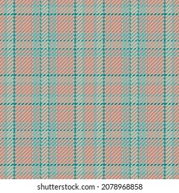 Seamless pattern of scottish tartan plaid. Christmas background with check fabric texture. Flat vector backdrop of striped textile print.