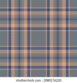 Seamless pattern of scottish tartan plaid. Repeatable background with check fabric texture. Flat vector backdrop of striped textile print.
