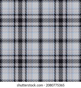 Seamless pattern of scottish tartan plaid. Repeatable background with check fabric texture. Flat vector backdrop of striped textile print.