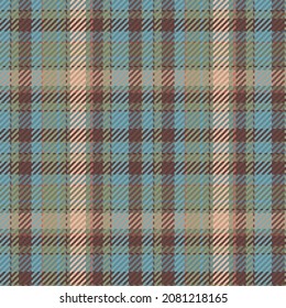 Seamless pattern of scottish tartan plaid. Repeatable background with check fabric texture. Flat vector backdrop of striped textile print.