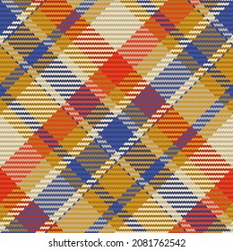Seamless pattern of scottish tartan plaid. Repeatable background with check fabric texture. Flat vector backdrop of striped textile print.