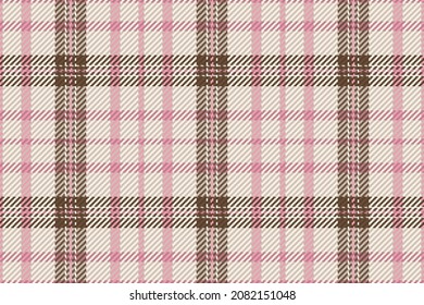 Seamless pattern of scottish tartan plaid. Repeatable background with check fabric texture. Flat vector backdrop of striped textile print.