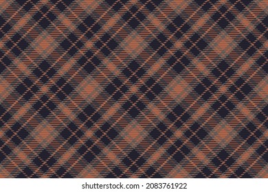 Seamless pattern of scottish tartan plaid. Repeatable background with check fabric texture. Flat vector backdrop of striped textile print.