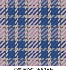 Seamless pattern of scottish tartan plaid. Repeatable background with check fabric texture. Flat vector backdrop of striped textile print.