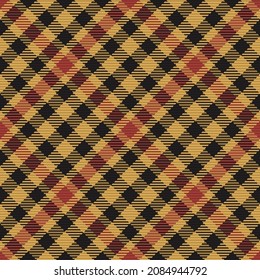 Patrón sin foco de platija escocesa. Fondo repetible con textura de tela de comprobación. Fondo vectorial plano de la impresión textil rayada.