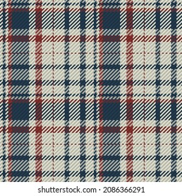 Patrón sin foco de platija escocesa. Fondo repetible con textura de tela de comprobación. Fondo vectorial plano de la impresión textil rayada.