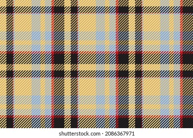 Seamless pattern of scottish tartan plaid. Repeatable background with check fabric texture. Flat vector backdrop of striped textile print.